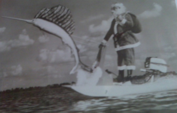 Santa Claus Is Swimmin' To Town